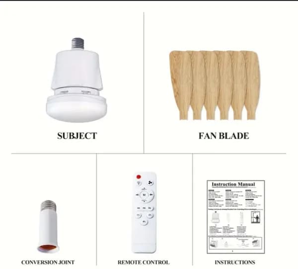 Lámpara - Ventilador de techo
