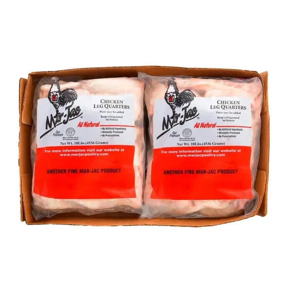 Caja de cuartos de pollo (40b)