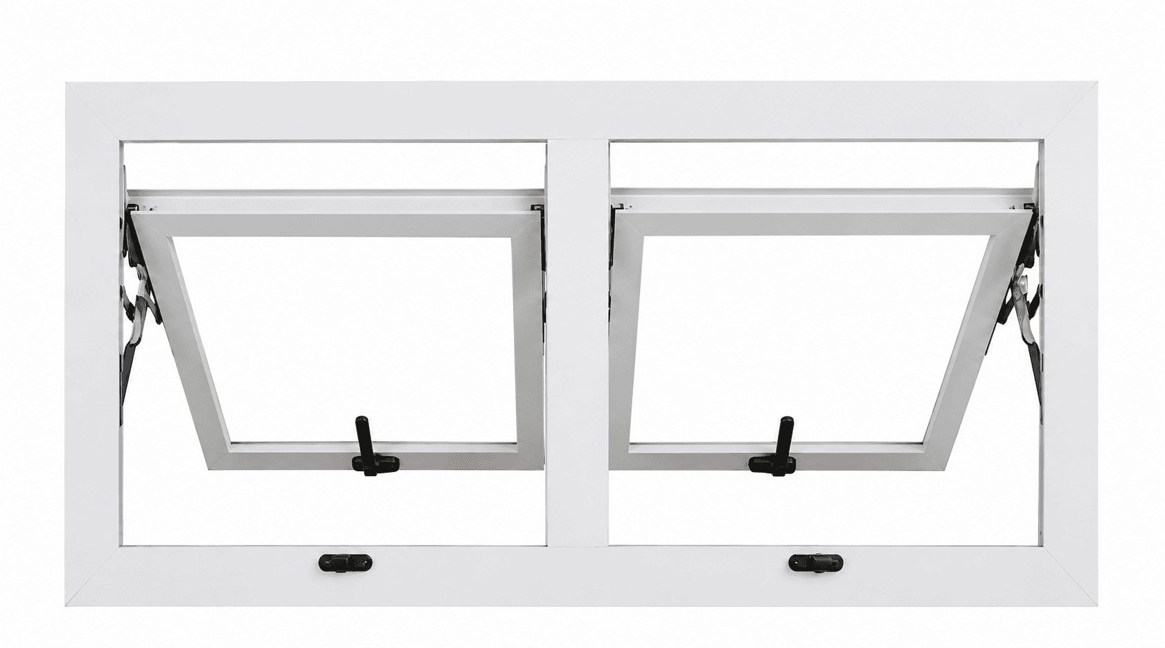 Ventana proyectante doble