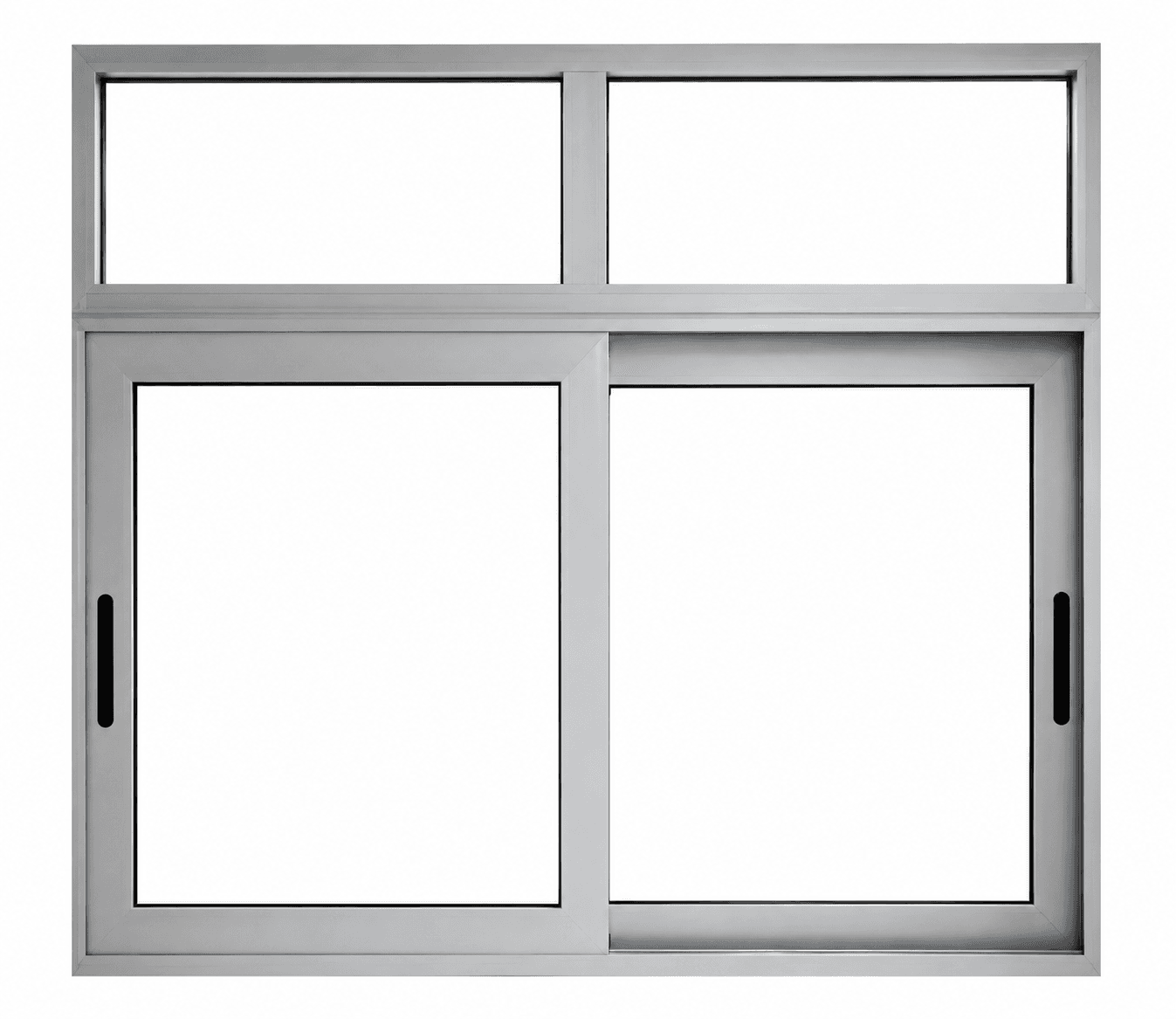 Ventana corrediza con luceta